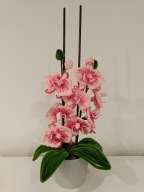 wieczne kwiaty z drucika kreatywnego storczyk