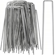 SZPILKI KOTWY KOŁKI DO AGROWŁÓKNINY AGROTKANINY MOCNE OCYNK 15cm 100 SZTUK