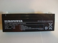 AKUMULATOR BATERIA EUROPOWER EP 2,3-12 12V 2,3 Ah 20HR do wag alarów i inne