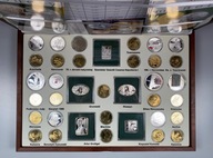 Zestaw monet kolekcjonerskich NBP emisja 2010 - srebrne i NG