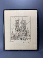 KOŚCIÓŁ KATEDRA. OBRAZ WYSZYWANY WESTMINSTER ABBEY  #88
