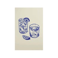 Plakat „Czas na Drinka" – Minimalistyczny Plakat do Kuchni i Baru