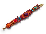 BRANSOLETKA SUTASZ KOLOROWA indie 100% hand made