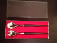 Zestaw 2 szt. widelec łyżka sztućce do sałatek ROSTFREI teak vintage