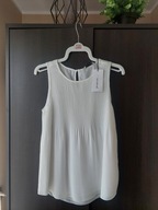 Bluzka bez rękawów z plisami Stradivarius S nowa