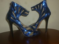 BUTY DAMSKIE  SZPILKI -JIMMY CHOO-R-39-WKŁ-25CM-SKÓRA NAT -CUDNE.JAK NOWE.