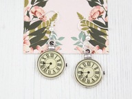 Native Bloom kolczyki ZEGARY vintage retro zegarki lice In Wonderland NB77