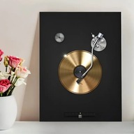 plakat do antyramy - temat sprzęt gramofony