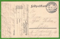 I WOJ.ŚWIATOWA.FELDPOST -POCZTA POLOWA.LIST Z FRONTU.STEMPLE WOJSKOWE