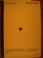 GWS-106 do GWS-113 Gramofon Instrukcja Serwisowa