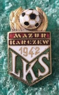 ODZNAKA LKS MAZUR KARCZEW PIŁECZKA WERSJA ZŁOTA