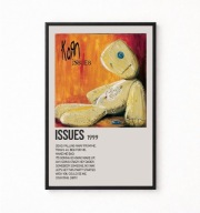 Plakat A4 z ramką KORN "ISSUES" 21x29,7cm