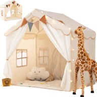 Namiot Domek TIPI DO DOMU POKOJU OGRODU PAŁAC DLA DZIECI BEŻOWY DUŻY