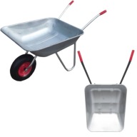 TACZKA OGRODOWA BUDOWLANA LEKKA MOCNA 80/120L DO OGRODU OCYNKOWANA