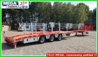 Naczepa TELESKOPOWA platforma, ciągnik MEGA, dł. .21,100 mm, H=810 mm, BPW!