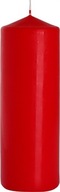 ŚWIECA BLOKOWA TRADYCYJNA PARAFINOWA ŚWIECZKA WALEC CZERWONA 11 CM