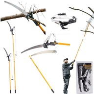 2W1 OGRODOWY SEKATOR TELESKOPOWY DO GAŁĘZI DRZEW PIŁA NA WYSIĘGNIKU 240CM