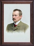 Obraz Julian Talko-Hryncewicz portret w drewnianej ramie ze szkłem