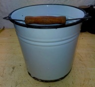 Wiadro emaliowana do ogrodu agroturystyka wieś art 4