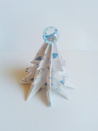 Choinka z materiału z kryształkiem