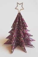 Choinka z papieru holo