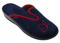 Kapcie damskie laczki domowe pantofle bordo miękkie wygodne Adex R.36