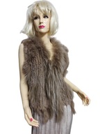 Kamizelka futrzana futro jenota królika 36/38