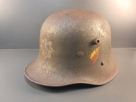 Austriacki hełm M17 RLB – Stan strychowy – Wczesny wkład