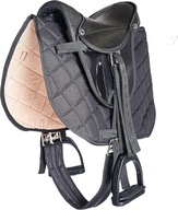 Pfiff 103106 zestaw siodełek dla Shetty, siodełko dziecięce czarne