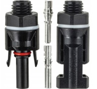 KOMPLET SOLAR ZŁĄCZE KONEKTOR +/- MC4 2,5-10MM MONTAŻ ROZDZIELNICY 30A