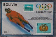 Boliwia 1986 ** cena 27,90 zł kat.30€ - IO Calgary, cynfolia
