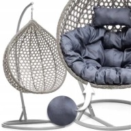 Fotel Bujany Wiszący Ogrodowy Kosz Huśtawka XXL