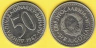 JUGOSŁAWIA 50 DINARA 1987 r.