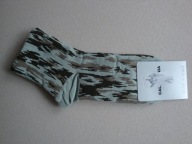 CALZEDONIA grubsze skarpetki zielone khaki kamuflaż wojsko moro mazaje UNI