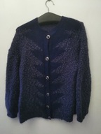 NORWESKI SWETER R.M/L WEŁNIANY mohair CARDIGAN SWETR