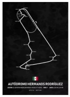 Plakat „Racing Tracks” – Minimalistyczny Plakat Torów Wyścigowych