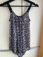 34 36 Atmosphere koszulka na szelki wzór panterka top na ramiączkach