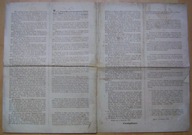 OBWIESZCZENIE -KRAKÓW 1846 - włączenie do Austrii