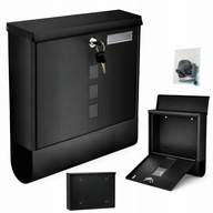 SKRZYNKA POCZTOWA NA LISTY POCZTĘ GAZETY TUBA WIZJER NOWOCZESNA ANTRACYT