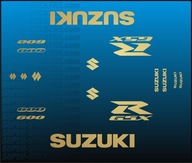 Naklejki Okleiny 1-kolorowe dla SUZUKI GSX-R 600 2008 2009 2010, 11 kolorów