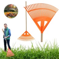 GRABIE OGRODOWE DO LIŚCI TRAWY TRAWNIKA PLASTIKOWE WACHLARZOWE 27 ZĘBÓW