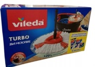 Vileda Turbo Easy & Clean Mop obrotowy z wiadrem + 3 ściereczki