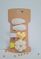Mini spinki do włosów dla niemowląt dziewczynek handmade