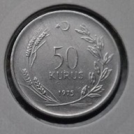 *TURCJA [0363]*50 Kurus (50 kuruszy) 1975 Lira turecka TURKIYE CUMHURIYETI