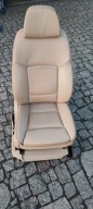 Fotel Prawy COMFORT Grzany Pompowany Skóra OYSTER BMW 5 F10 F11 Lift LCI
