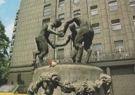 GLIWICE - TAŃCZĄCE FAUNY - RZEŹBA - KLUB PRASY - NEON