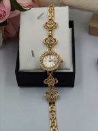 Kurren zegarek złoty damski kwiatek - DESING I STYL