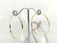 ZŁOTE KOLCZYKI DUŻE KOŁA waga 10 gram, PRÓBA ZŁOTA 14K/585