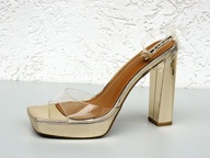 Złote sandały "asos" rozmiar 41