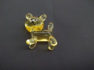 Piękny szklany kotek, ręczna robota, 5cm (A46)